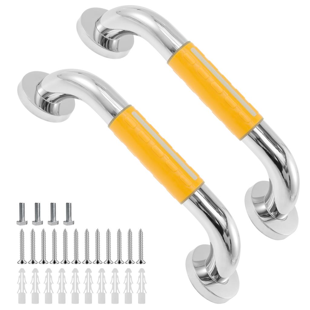 Shower Toilet Handrail Stainless Steel/Plastic Bathroom Tub Grab Bar Anti Slip Prevent Falls for Elderly Safety Support Handle