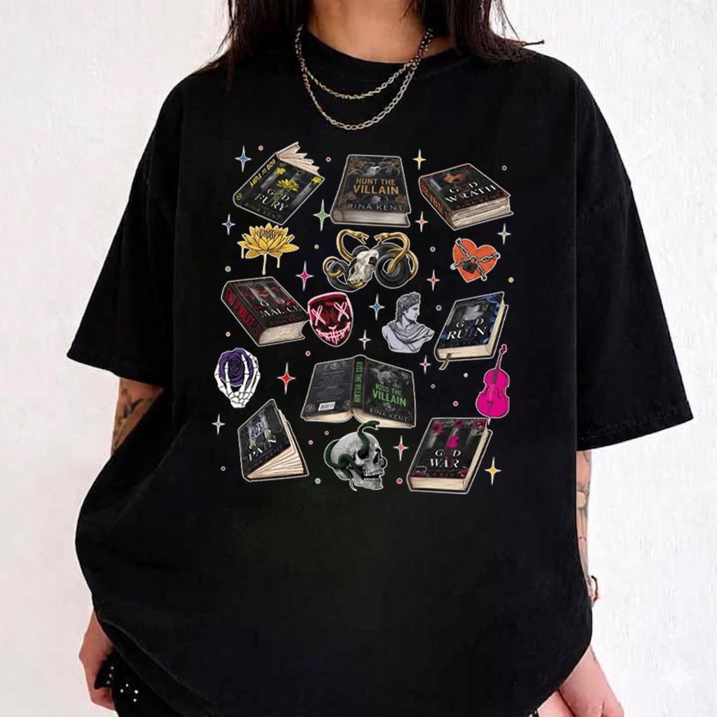 Rina Kent Series TShirt Hunt The Villain ShirtLegacy Of Gods Dark Rounisexce Book Gift Dark Rounisexce Merch Gift Tee TShirt