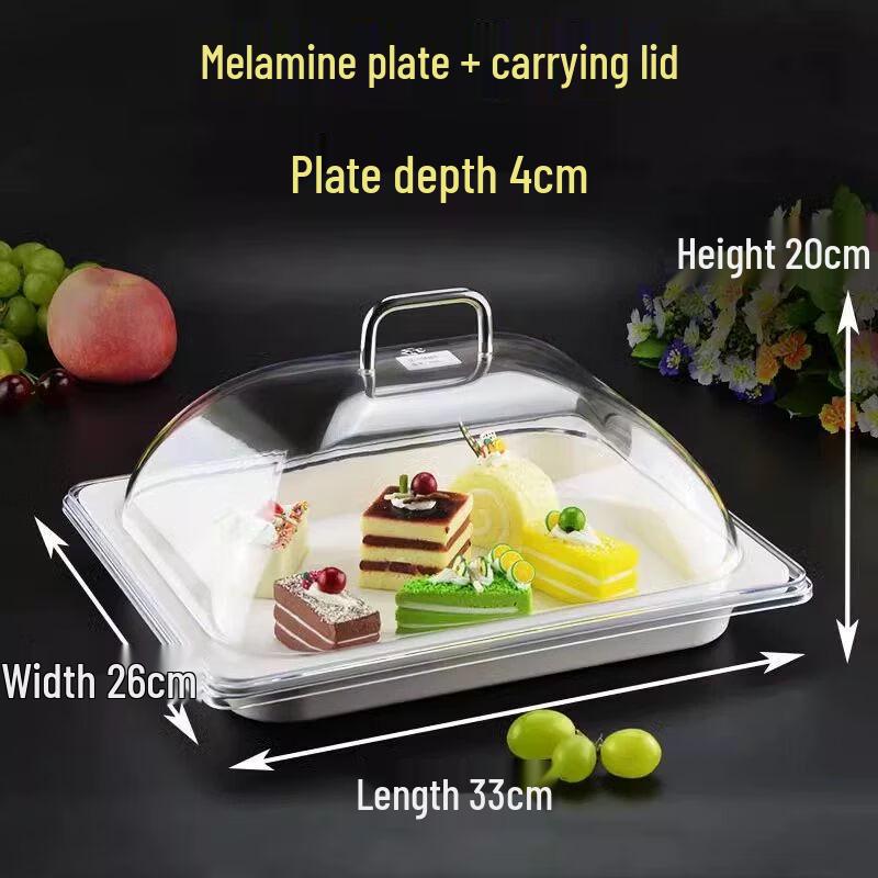 Food Display Tray with Lid