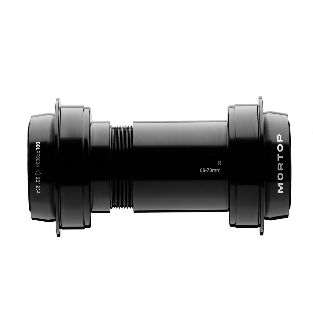 MORTOP Spinning BB PF30 86mm Bottom Bracket with Angular Contact Cartridge 24mm Thread-to-Gather Bearings, Black,