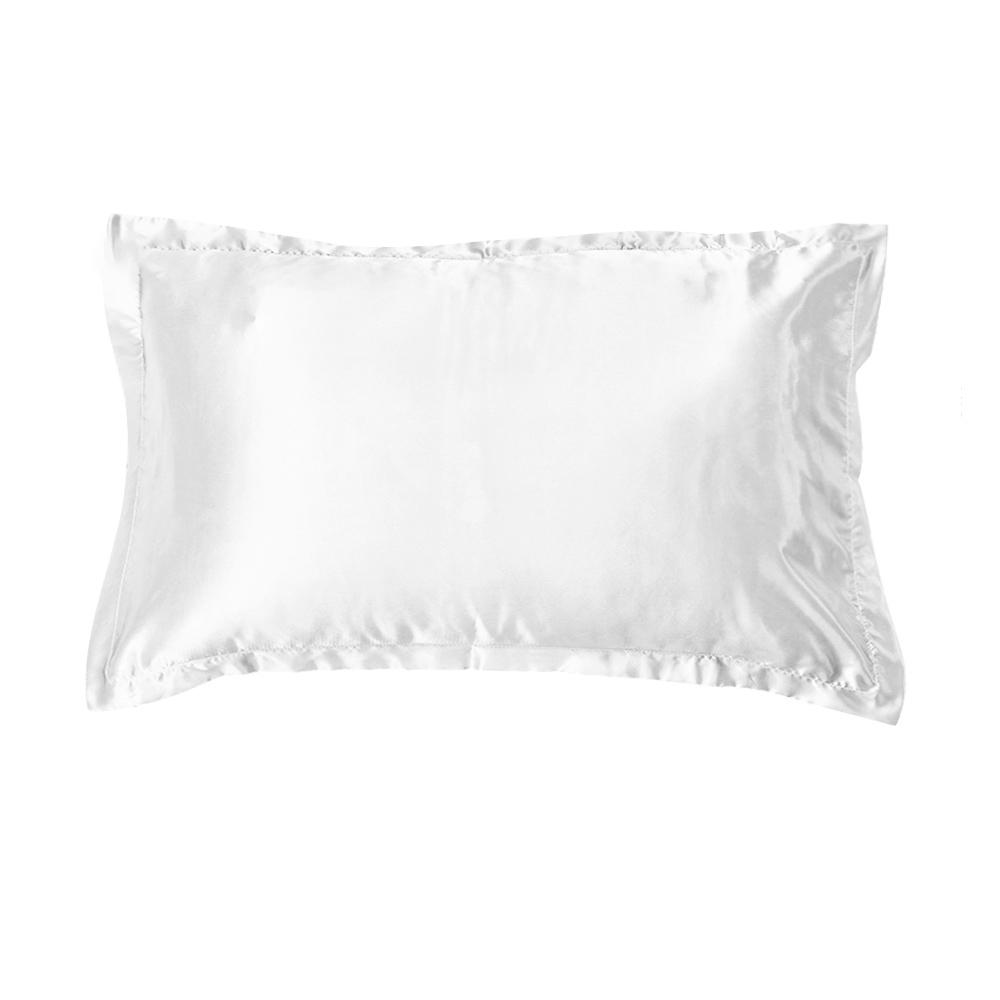 2Pcs Mulberry Silk PillowsCase Solid Color Soft Cushion Cover Decor Satin Luxury Pillow Cases Sleep Healthy Adult Pillow Cover