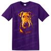 Dog T Shirt Portrait of Airedale Terrier Cute Dog Design Graphic Tee