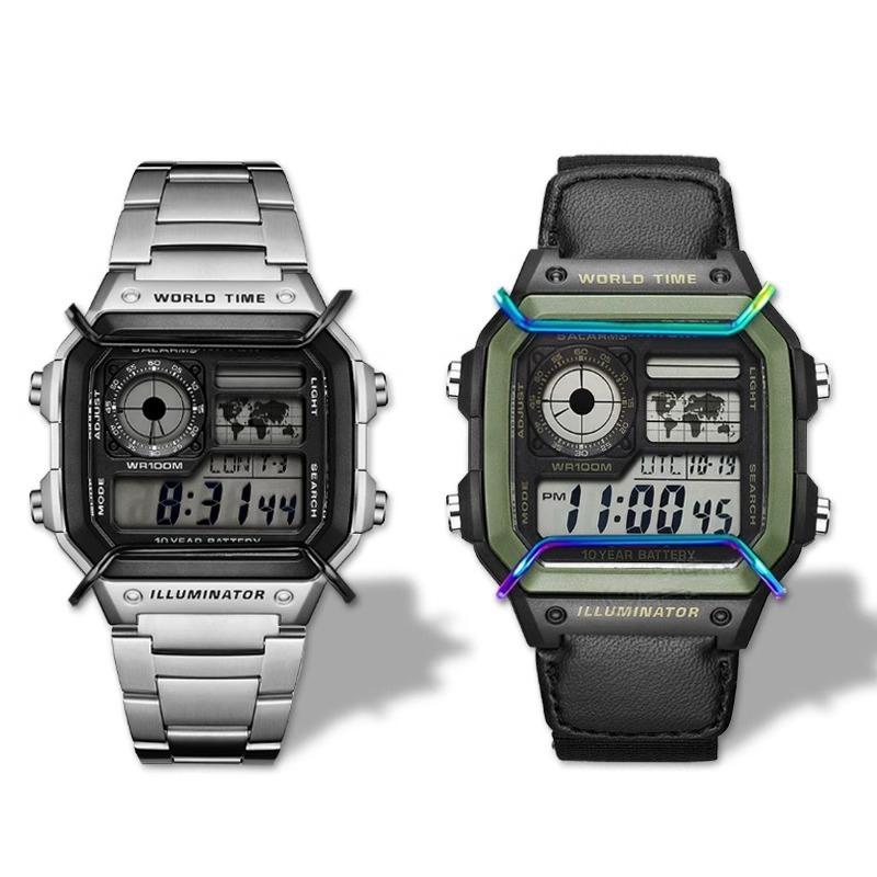 For Casio AE-1200 AE-1200WH Protective Bar Bumper AE1200/1300 Series Watch Anti-collision Bumper Stainless Steel Accessories