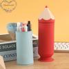 Creative Silicone Pencil Case Large Capacity Dirt Resistant with Suction Cup Pencil Case Student Stationery