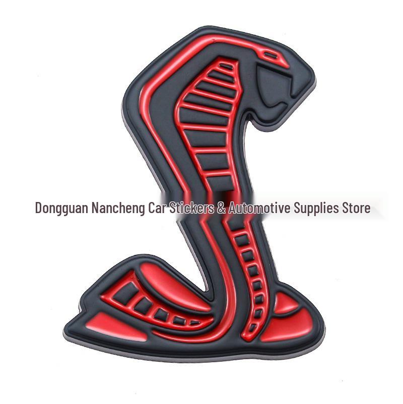 Ford Mustang GT500 Metal Car Decals: Cobra & Shelby GT Emblems