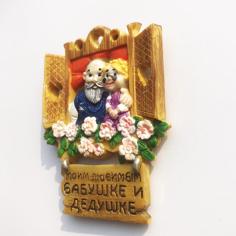 Russia 3D Fridge Magnet Tourist Souvenirs Refrigerator Magnetic Decoration Articles Collection Handicraft Gift