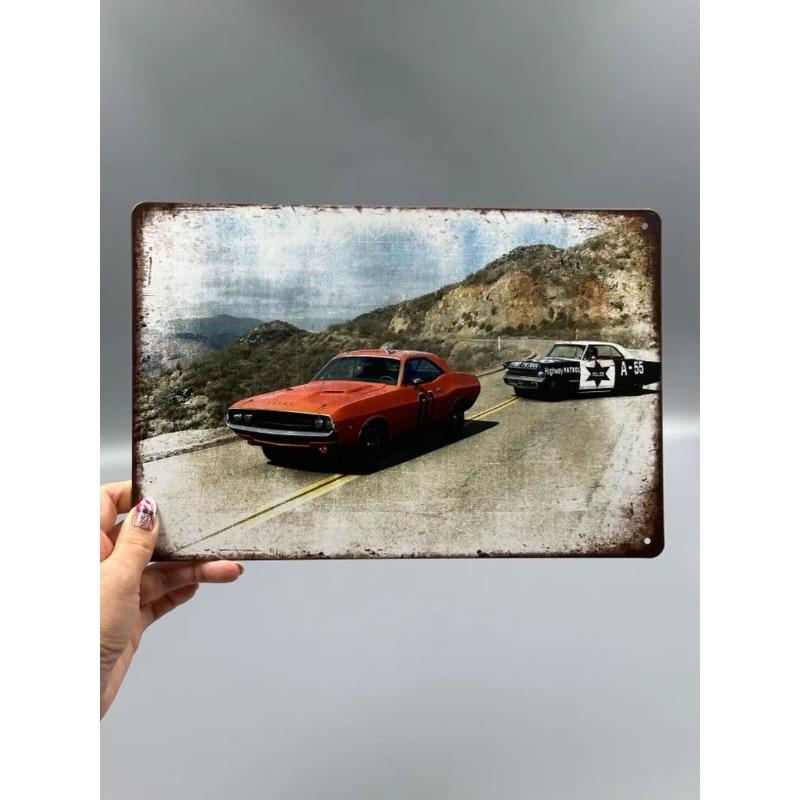 Auto Metal Wall Sign, Garage Bar Decor Plaque 20x30cm