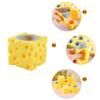 Squeeze Cheese Stress Ball Mouse Shaped Sensory Squeeze Toy For Adults Children Office Home Use Soft Durable TPR Material