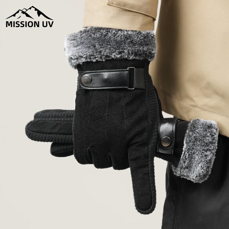 

MISSION UV Men s Winter Cycling Touchscreen Gloves One Size