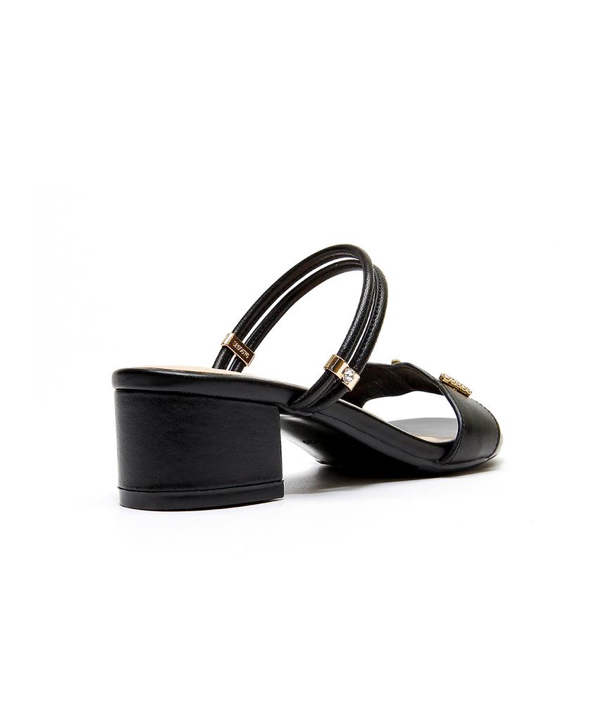 Saera Crystal Embellished Block Heel Sandals K56M602