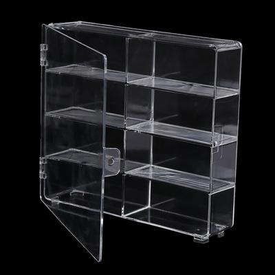 Acrylic Display Case Compatible With 8 Slots Display Case For Die Cast Toy Cars Standing On Office Home