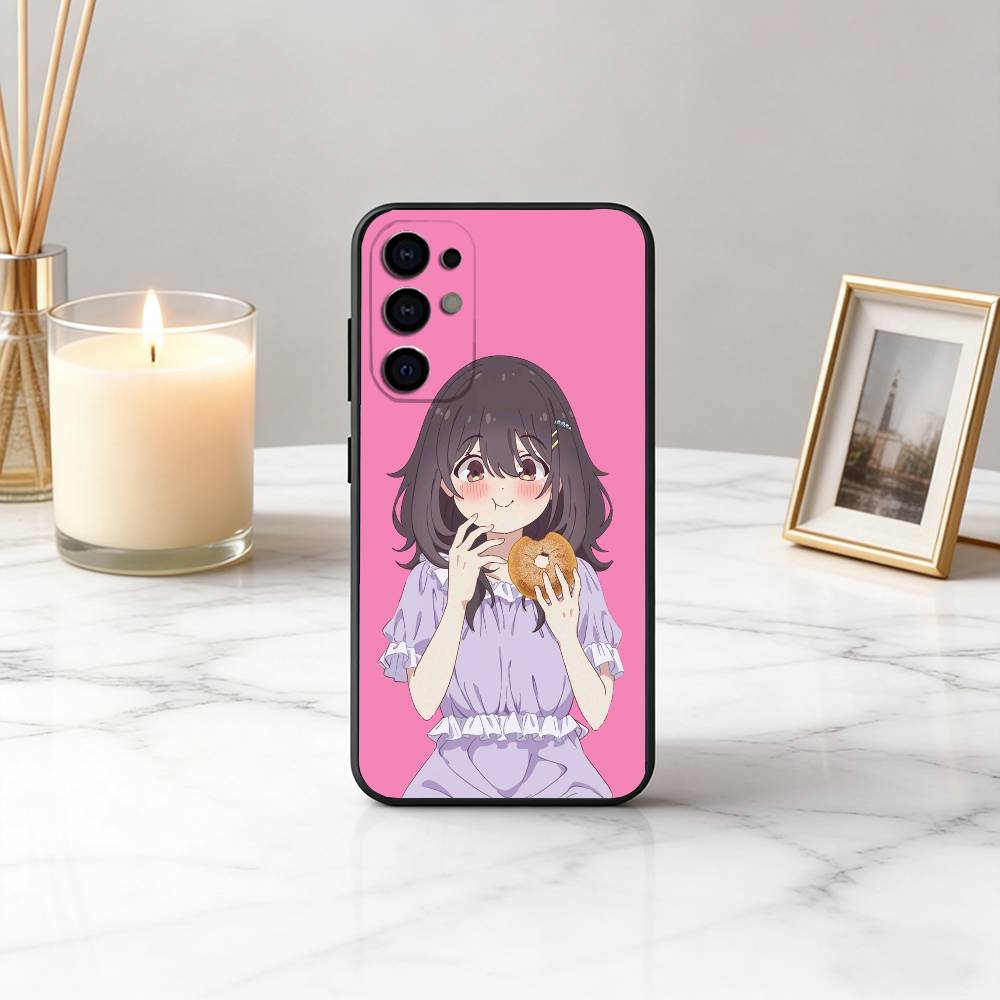 Food for the Soul M-Mako K-Kawai Phone Case Black Silicone Soft For Samsung S25,S24,S21,S22,S23,S30,Ultra,S20,Plus,Fe,Lite