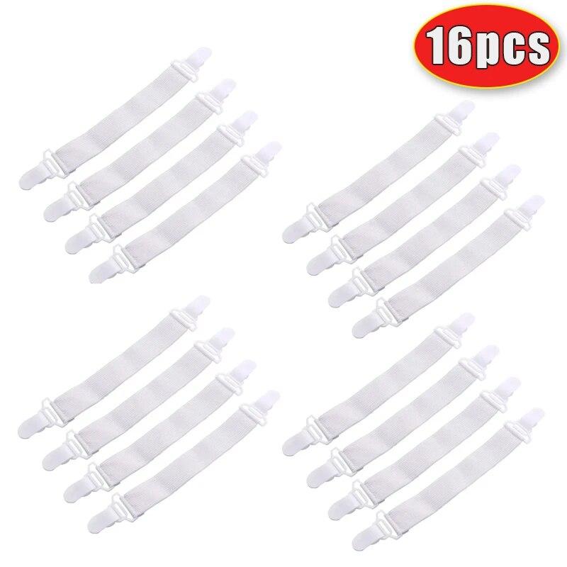 Stretchable Bed Sheet Grippers Nonslip Blanket Mattress Cover Sofa Bed Fasteners Elastic Clip Holders