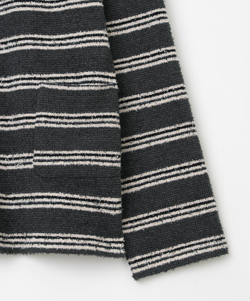 MILLO ARCHIVE Port Half Collar Knit [Charcoal]