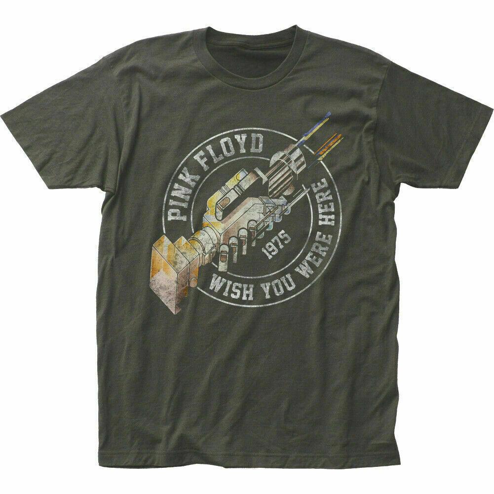 

26 Pink Floyd Wish You Were Here 75 T Shirt Mens Licensed Rock N Roll Tee Black Unisex T-Shirt XXXXL
