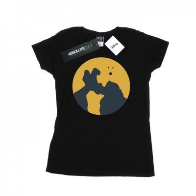 Womens/Ladies Lady And The Tramp Moonlight Kiss Cotton T-Shirt