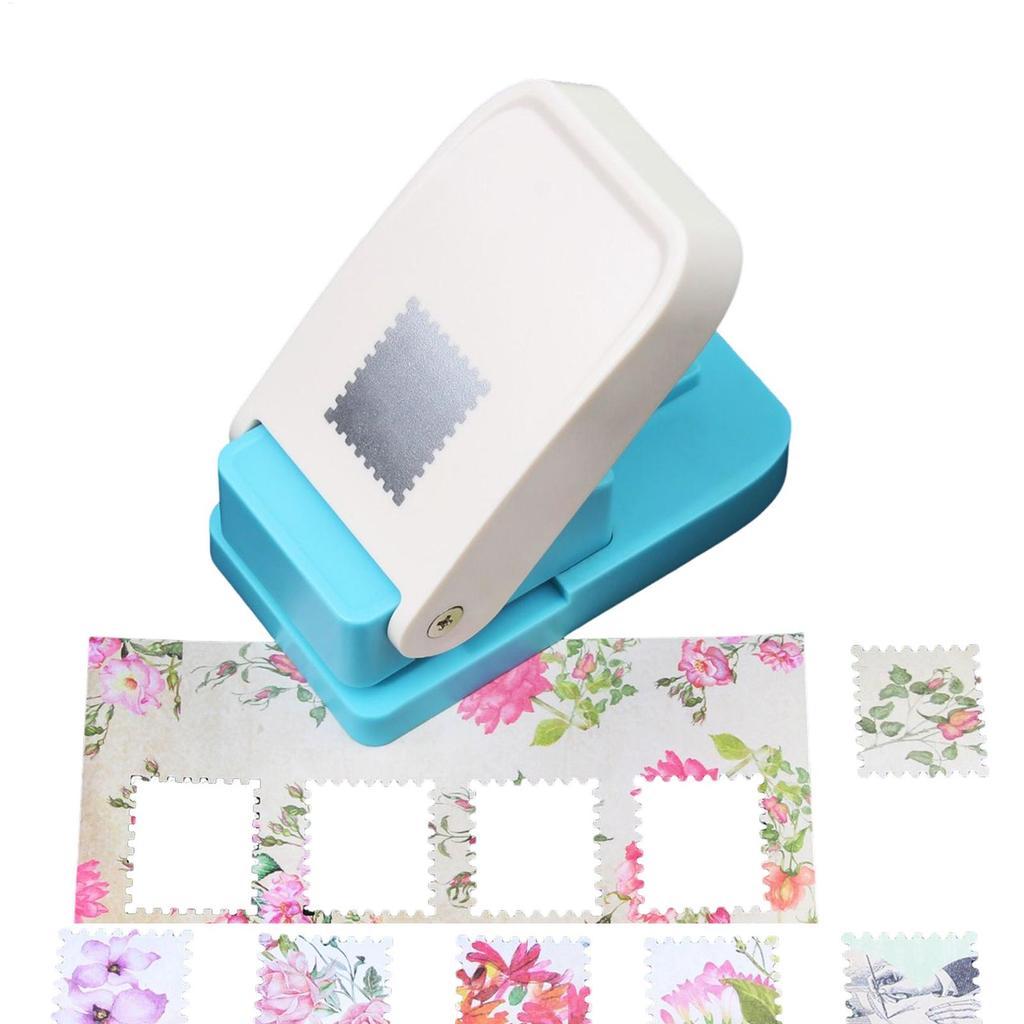 Multifunctional Square Hole Punch Ergonomic Heavy Duty Square Hole Postage Craft Puncher For Cardboard Scrapbook Postage