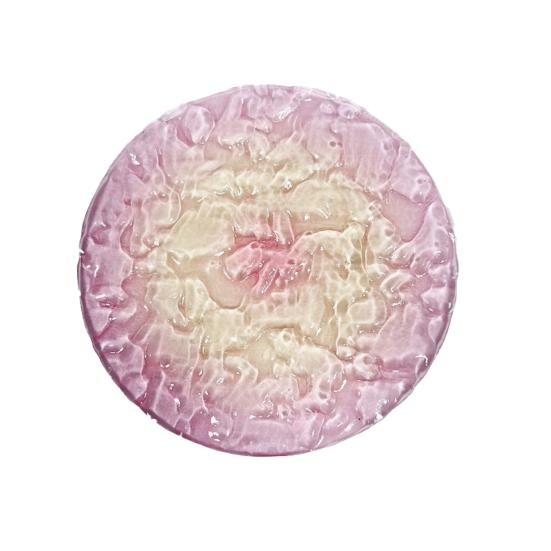 Acrylic Coaster Gradient Wave Design Cup Pads Heat-Resistant Round Table Mats