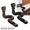 Durable Downspout Extender Flexible PE Drainage Extension Pipe Rain Gutter Extension  Outdoor Villa