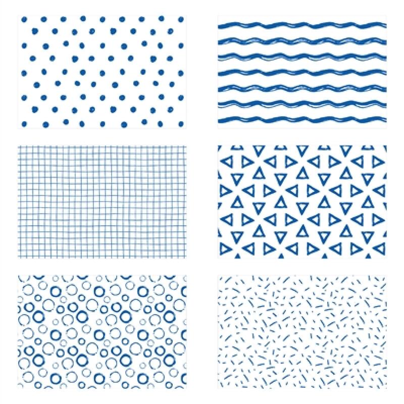 Happy Days Placemat - Its indigo 02. Bubble