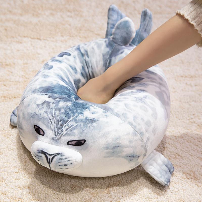 Simulated Cute Seal Plush Toy Doll Marine Animals Sleeping Pillow Plush Doll Holiday Gift