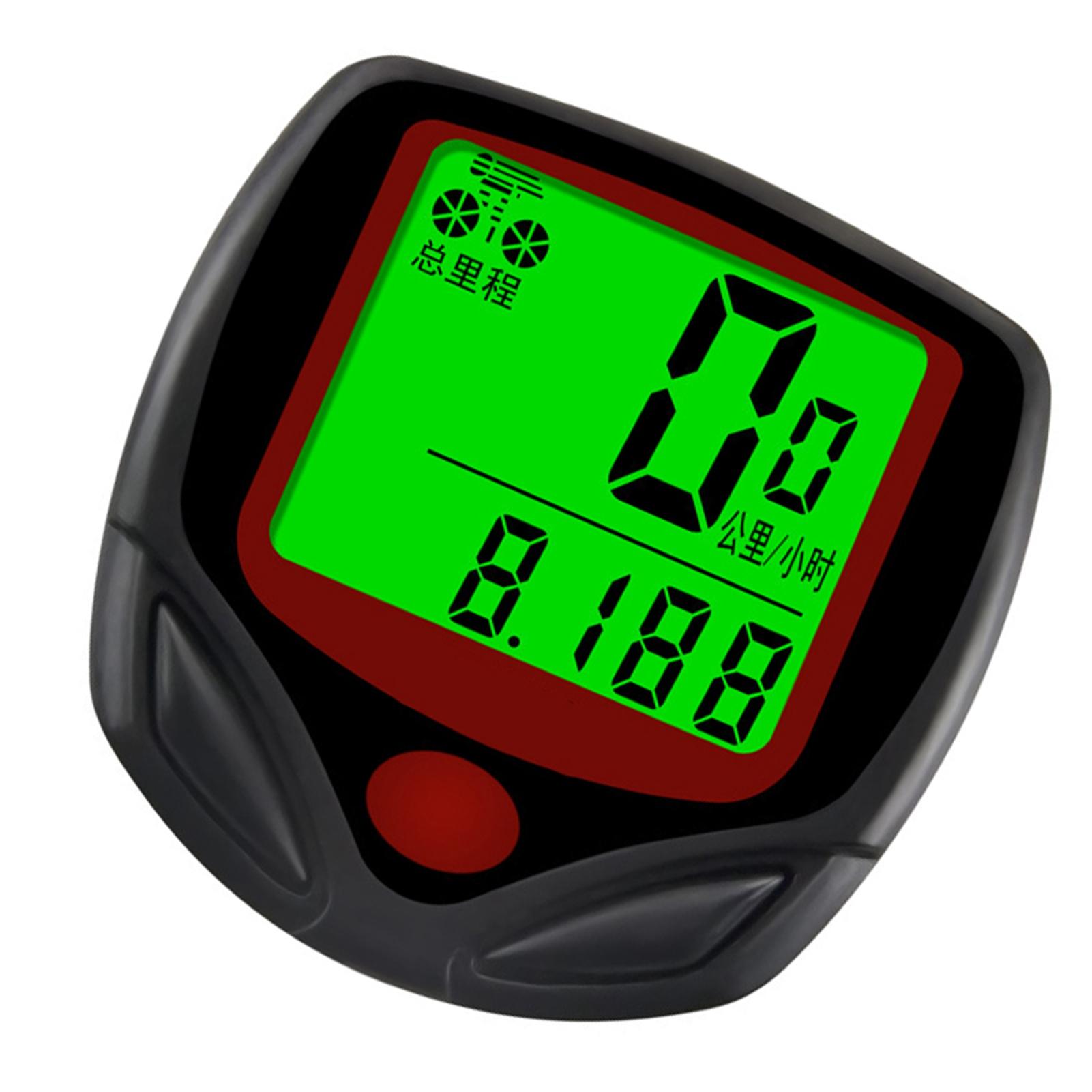 Велосипедный секундомер Многофункциональный Высокая точность Дисплей с подсветкой Велосипедный спидометр Одометр