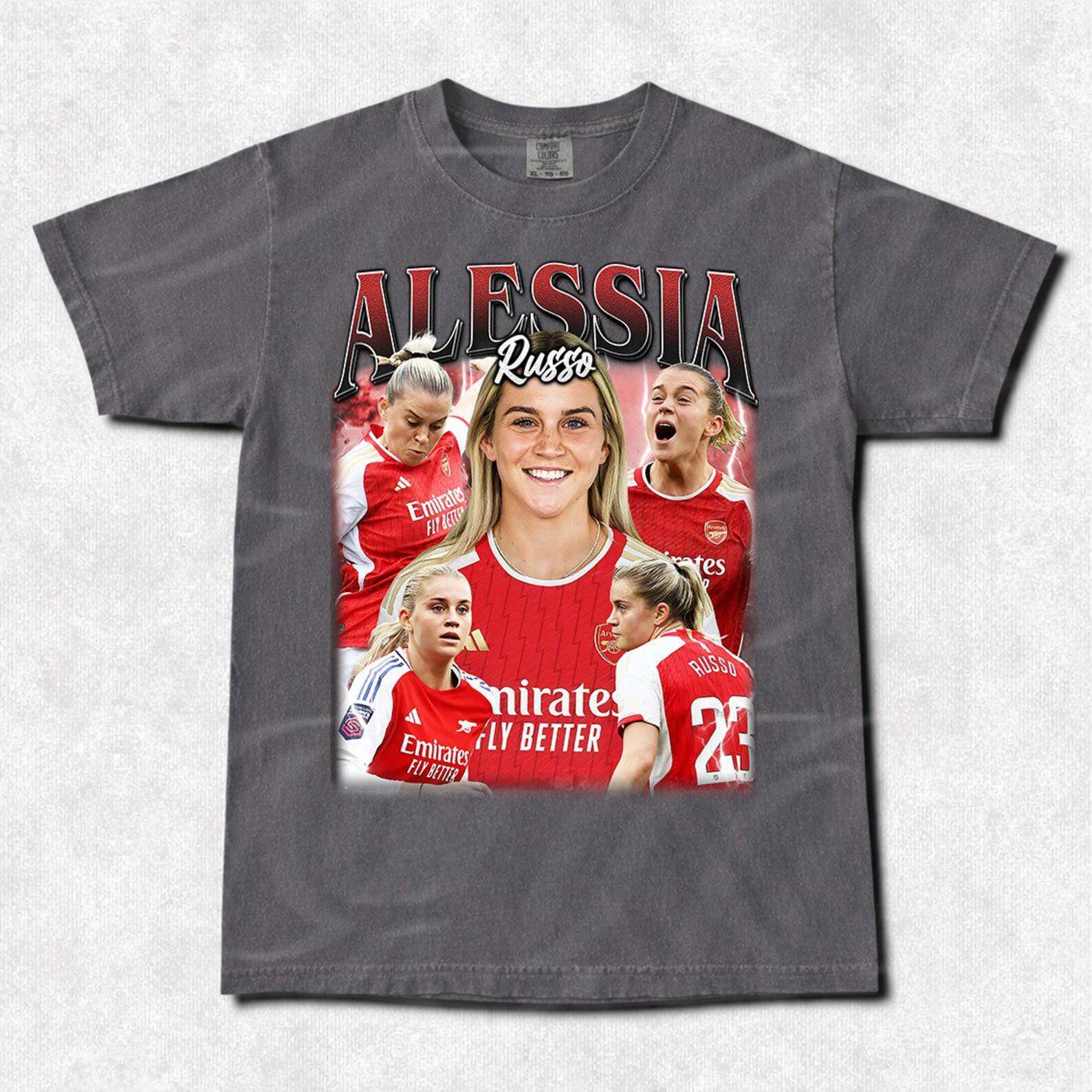 Alessia Russo Vintage Soccer T-Shirt: Unisex Cotton Tee RZ M