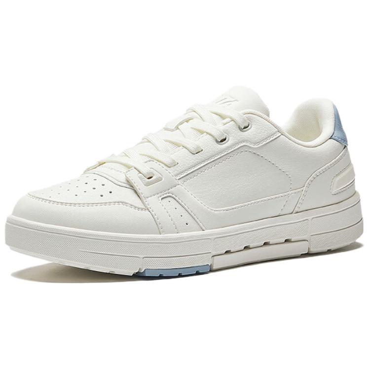 Anta Breath Breathable, Slip Resistant, And Abrasion Resistant Low top Skateboard Shoes Women's White 122528018-2