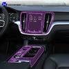 For Volvo S60 Recharge T8 -2025 Car Interior Center Console Protective Sticker Interior Decorative Strip TPU Protective PPF