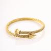 European and American Fashion Popular Open , Gold Titanium Steel  Light Luxury High-end Sense, Niche   Jewelry