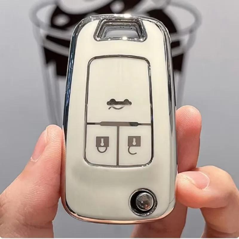 Car Remote Key Case for Chevrolet Cruze Aveo Trax Opel Astra Corsa Meriva Zafira Antara J Buick TPU Protective Shell Fob