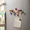 Resin Fridge Magnet 15Pcs/Set Mini Billiard Ball Magnet, 3D Pool Memo Decorative Refrigerator Magnets Note Photo Holder, for Whiteboard Locker