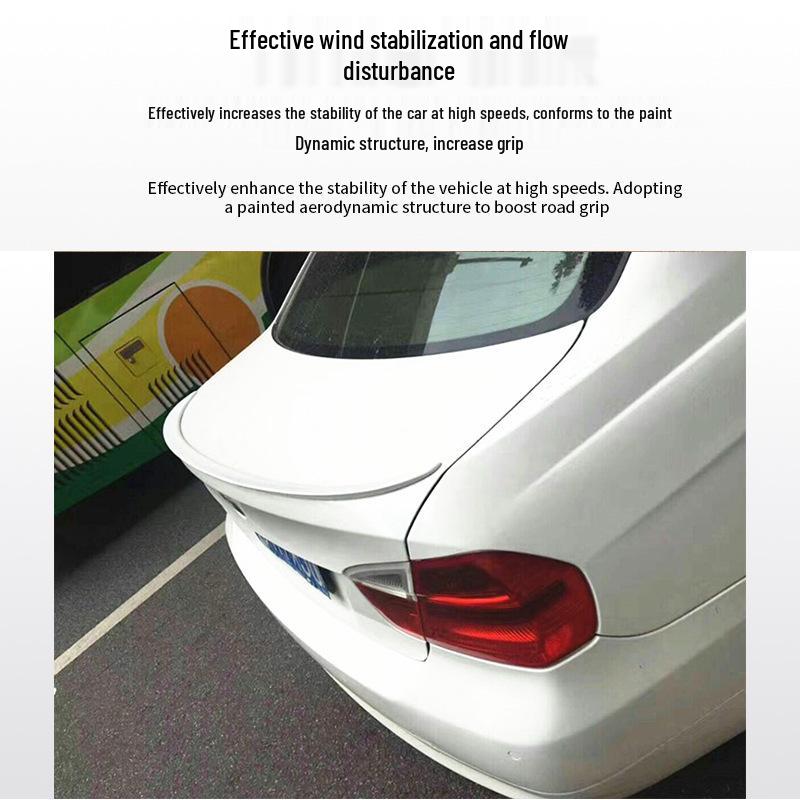 BMW E90 M3 Style No-Drill Rear Spoiler Wind Deflector