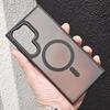 Luxury New Matte Translucent Business Phone Case for Samsung Galaxy S25 S24 Ultra S23 S22 Plus  A06 A15 Magsafe Magnetic Cover