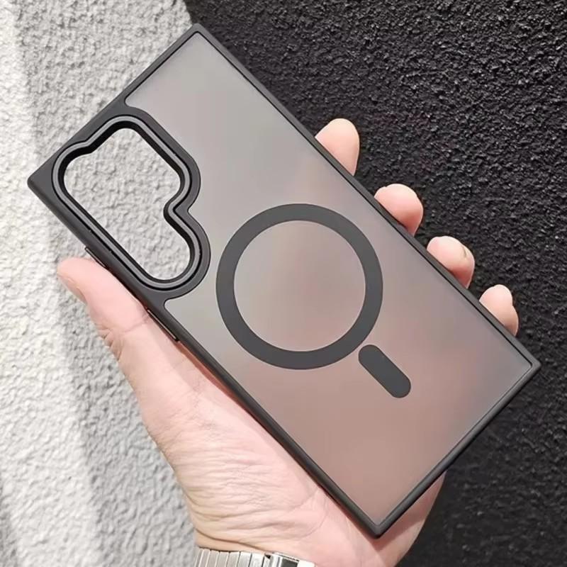 Luxury New Matte Translucent Business Phone Case for Samsung Galaxy S25 S24 Ultra S23 S22 Plus  A06 A15 Magsafe Magnetic Cover