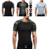 Premium Quality Men's Summer O-neck Short Sleeves Camo Stitching Color T-shirt For Effortless Style