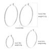 Cubic Zircon Big Hoop Earring Oversize CZ Round Brass Hoop Earring Women Waterproof Hoop Earring