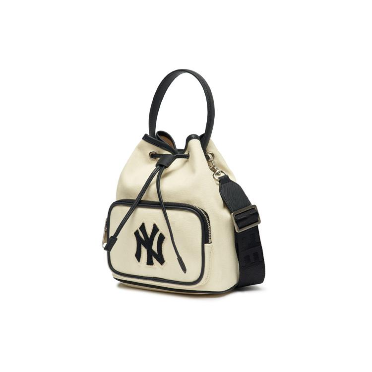 New MLB Premium Canvas Bucket Bag, Shoulder Bag, Crossbody Bag Regular Unisex Ecru 3ABMS032N-50CRS
