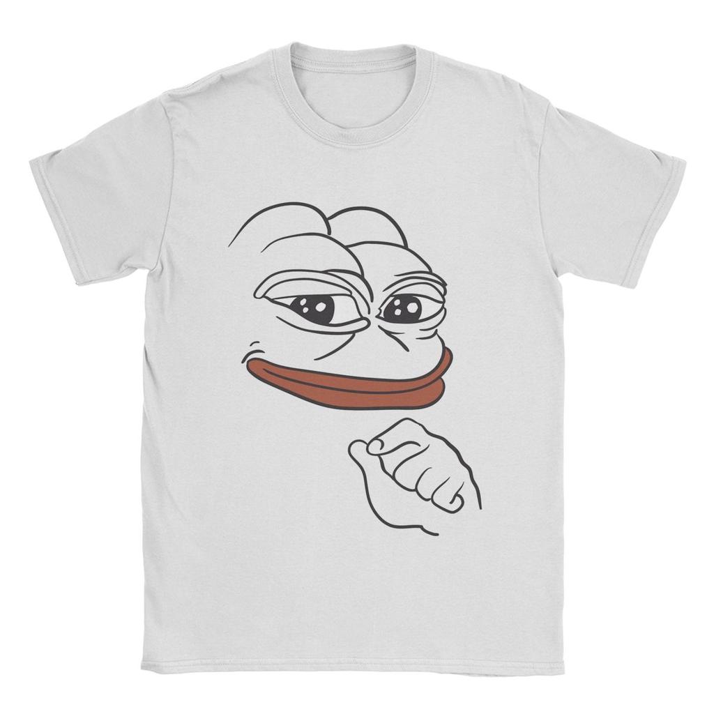 Men's T-Shirts Smug Pepe The Frog Fashion Cotton Tees Short Sleeve T Shirt Round Neck Clothes Birthday Present
