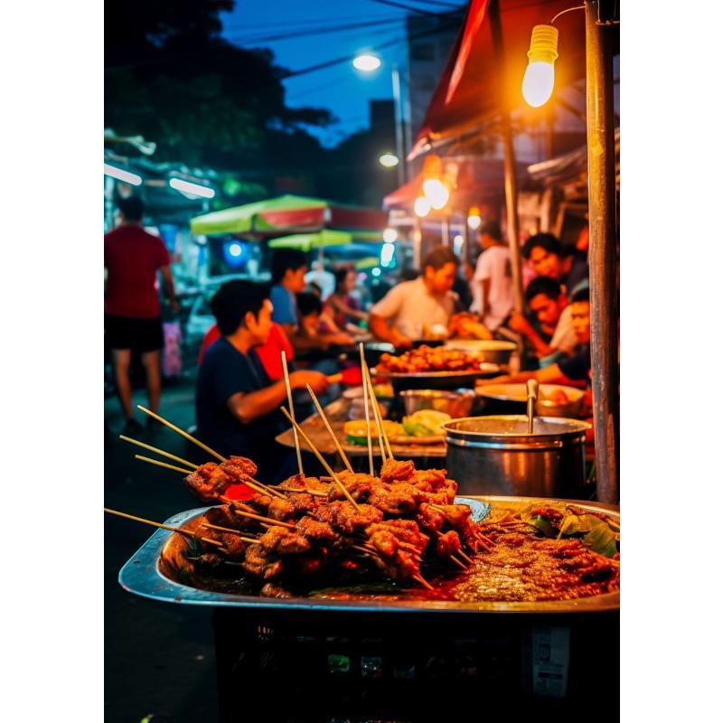 Food Kitchen Poster Printing Meat Burger Pizza Canvas Painting Restaurant Decoration Wall Art Picture Home Decor Frameless Gifts