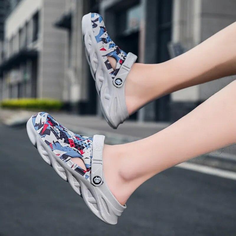 Letní outdoorové sandály Pánská móda Platforma Pantofle Beach Eva Sole Slide Sandál dřeváky