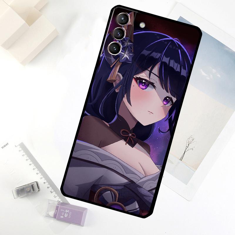 

Genshin Impact Raiden Shogun Baal Phone Case For Samsung Galaxy S25 S26 Ultra S20 S21 S22 S23 S24 Ultra S10 Plus S25 FE Cover Galaxy S26Ultra