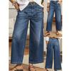 Q 92322 Plus Size Wide Leg Cross-Border Jeans