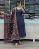 Women Designer Anarkali Kurta Pant Dupatta Set Indian Bollywood Top Tunic Kurti Party Wear