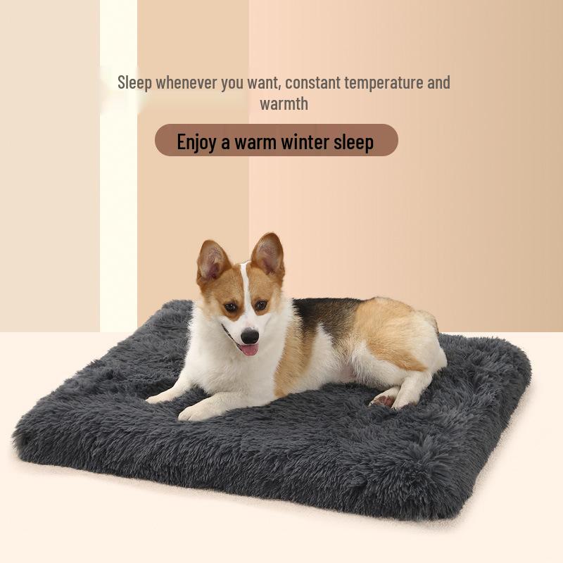 Memory Foam Pet Nest: Warm, Removable, Washable Mat for Dogs & Cats (Inner Cover Excluded)