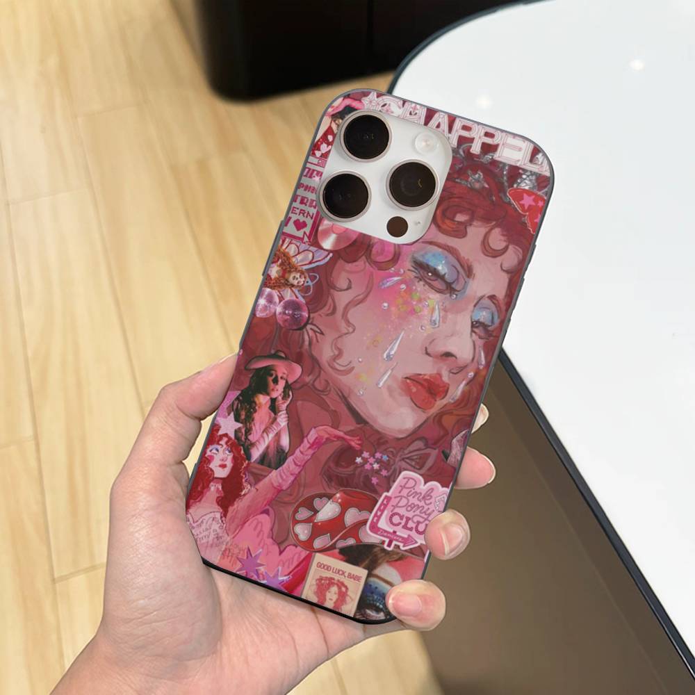 Singer C-Chappell R-Roan Phone Case For IPhone 17 16 15 11 12 13 14 Pro Max Soft Corrugated Silicone Cover Case