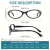 2PCS Reading Glasses For Women Personality Reader Frame Amplifier For Presbyopic glasses Fashion Ladies