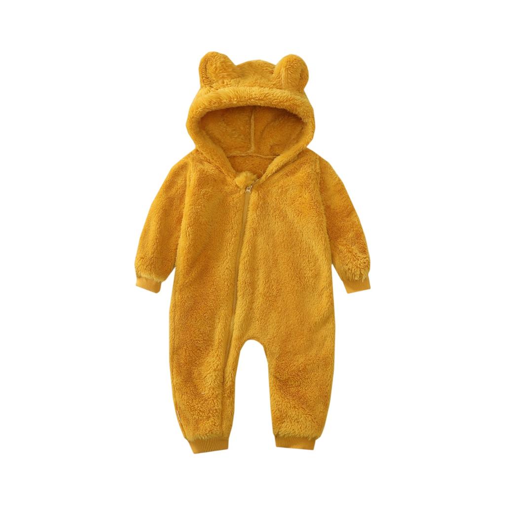 Kids' Hooded Romper - Winter Ears Outfit One-Piece