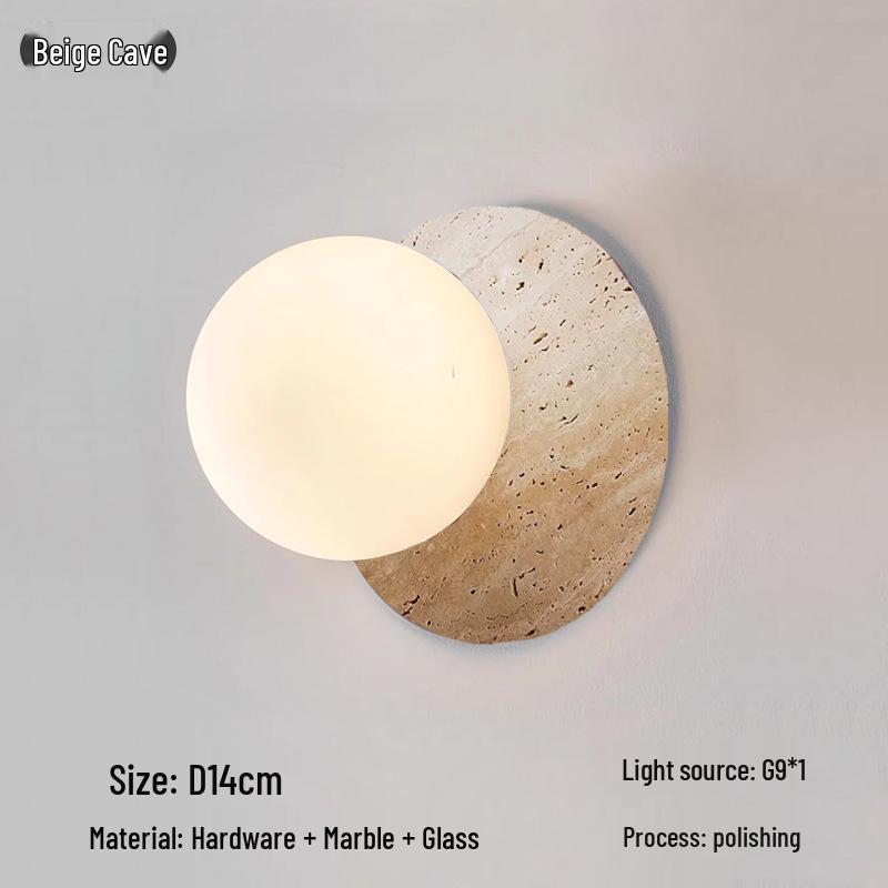 Elegant Mid-Century French Marble Pendant Lamp for Hallway, Living Room, Study, Bedroom, and Bedside