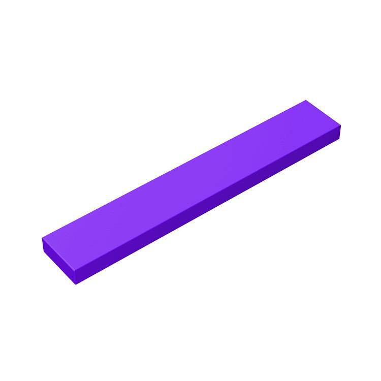 Compatible 1x6 Smooth Tile Building Blocks, Small Particle Spare Parts, MOC 6636, Sold by Weight.